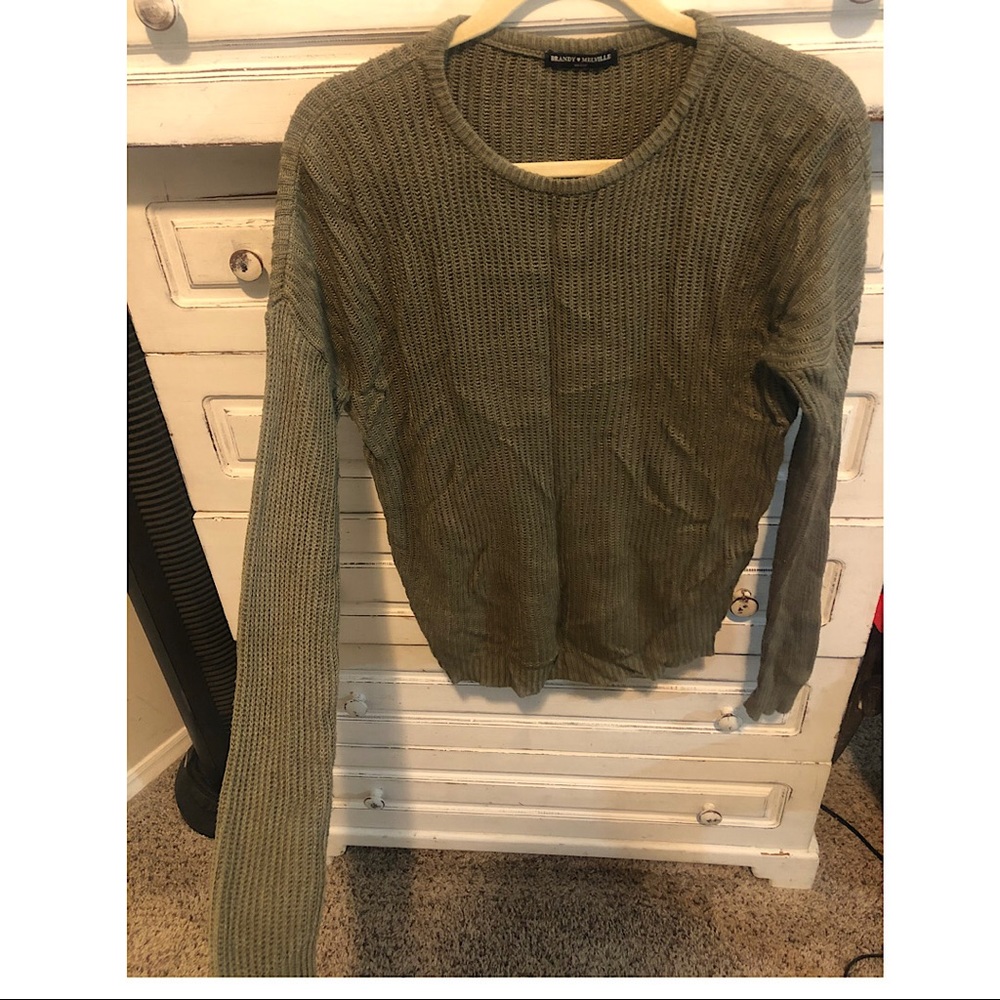 Brandy Melville Light Crew Neck Sweater